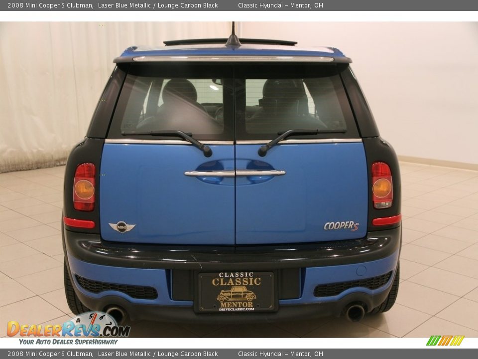 2008 Mini Cooper S Clubman Laser Blue Metallic / Lounge Carbon Black Photo #14