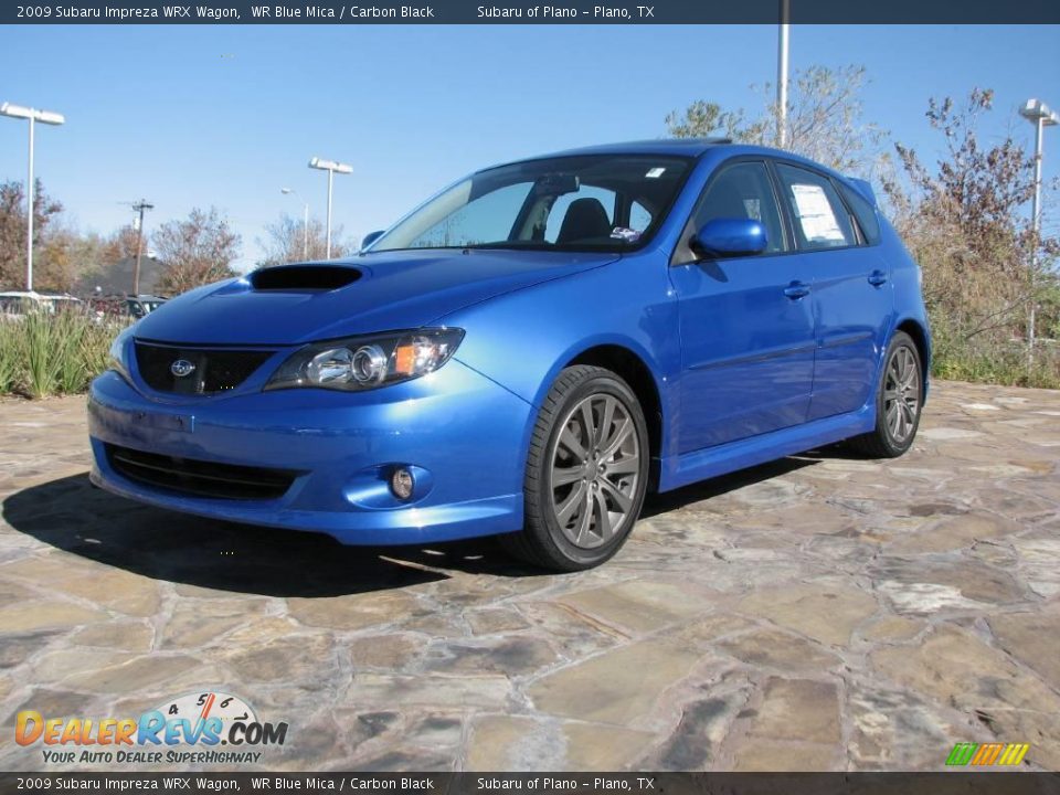 2009 Subaru Impreza WRX Wagon WR Blue Mica / Carbon Black Photo #2