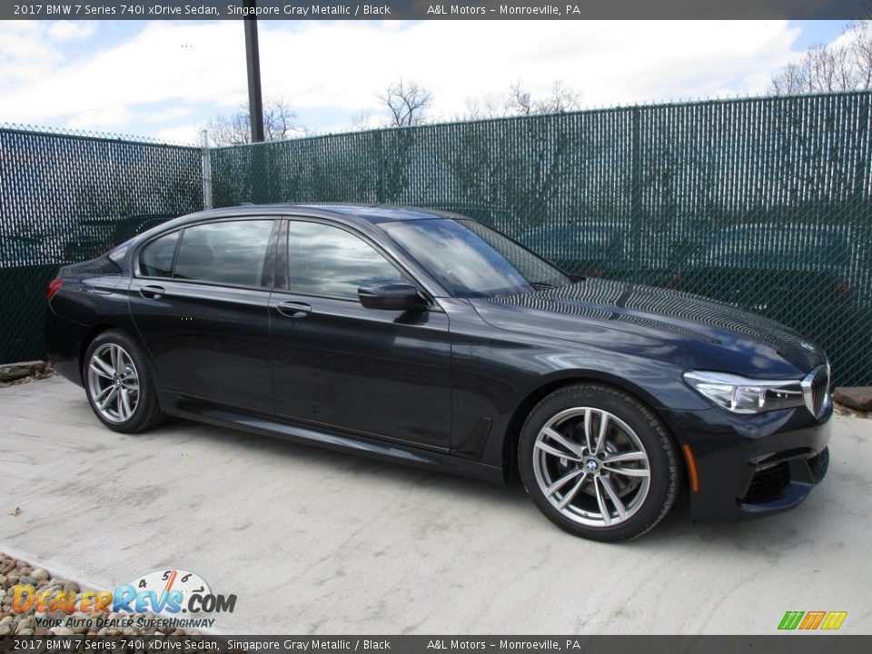 2017 BMW 7 Series 740i xDrive Sedan Singapore Gray Metallic / Black Photo #1