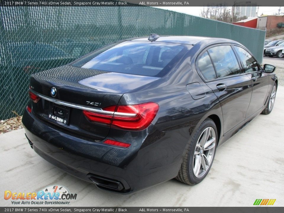 2017 BMW 7 Series 740i xDrive Sedan Singapore Gray Metallic / Black Photo #4