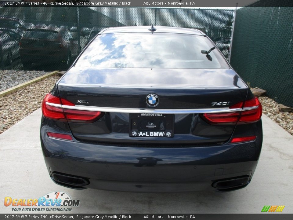 2017 BMW 7 Series 740i xDrive Sedan Singapore Gray Metallic / Black Photo #9
