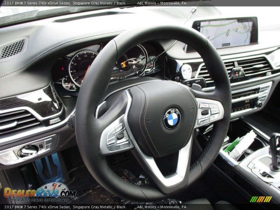 2017 BMW 7 Series 740i xDrive Sedan Singapore Gray Metallic / Black Photo #15