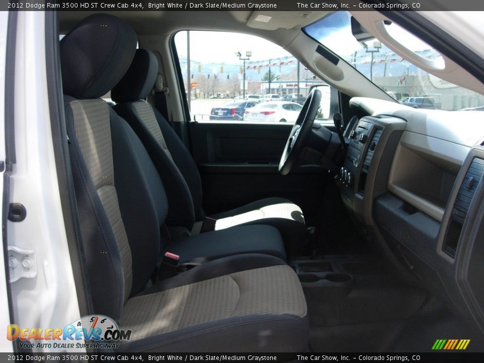 2012 Dodge Ram 3500 HD ST Crew Cab 4x4 Bright White / Dark Slate/Medium Graystone Photo #16