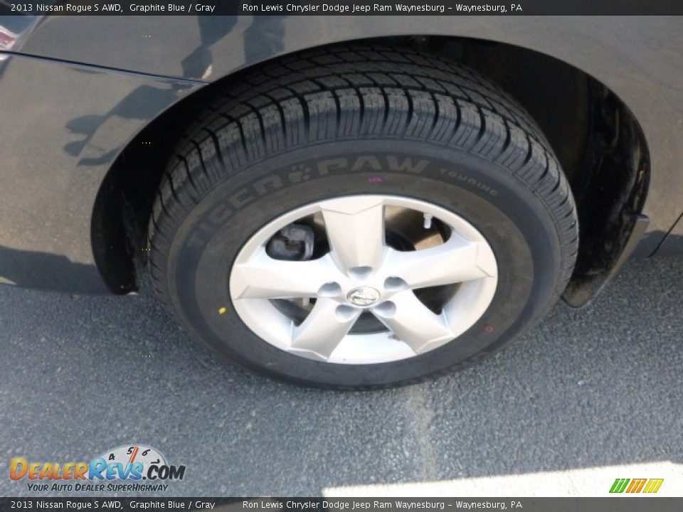2013 Nissan Rogue S AWD Graphite Blue / Gray Photo #2