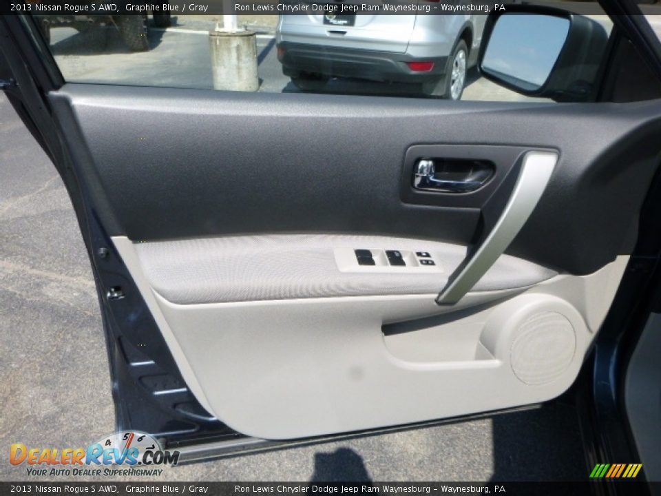 2013 Nissan Rogue S AWD Graphite Blue / Gray Photo #14
