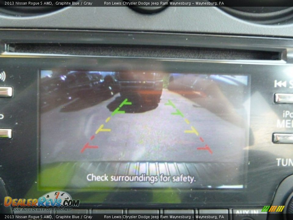 2013 Nissan Rogue S AWD Graphite Blue / Gray Photo #17