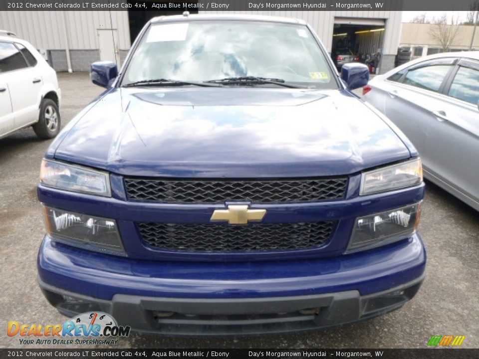 2012 Chevrolet Colorado LT Extended Cab 4x4 Aqua Blue Metallic / Ebony Photo #2