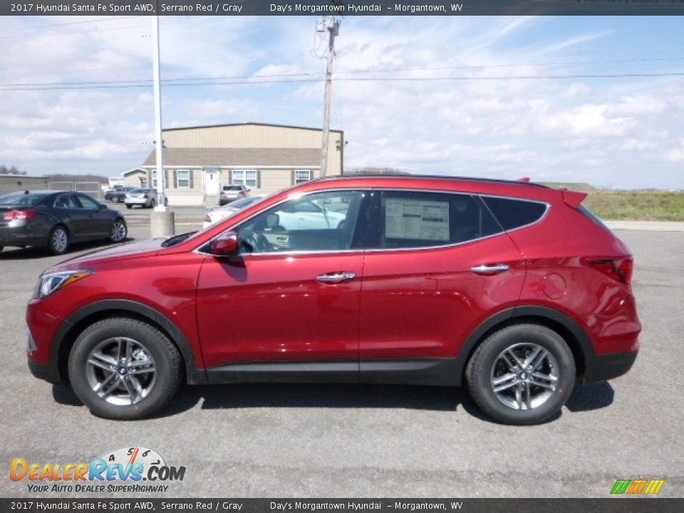 Serrano Red 2017 Hyundai Santa Fe Sport AWD Photo #3