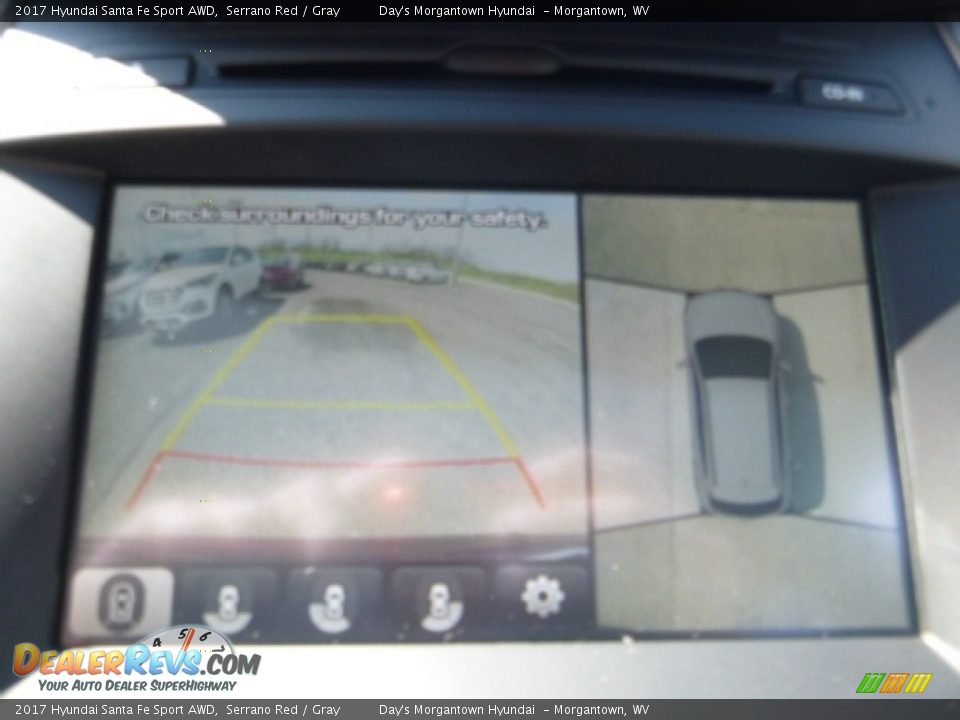 2017 Hyundai Santa Fe Sport AWD Serrano Red / Gray Photo #17