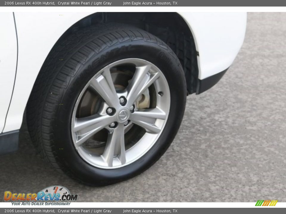 2006 Lexus RX 400h Hybrid Crystal White Pearl / Light Gray Photo #11
