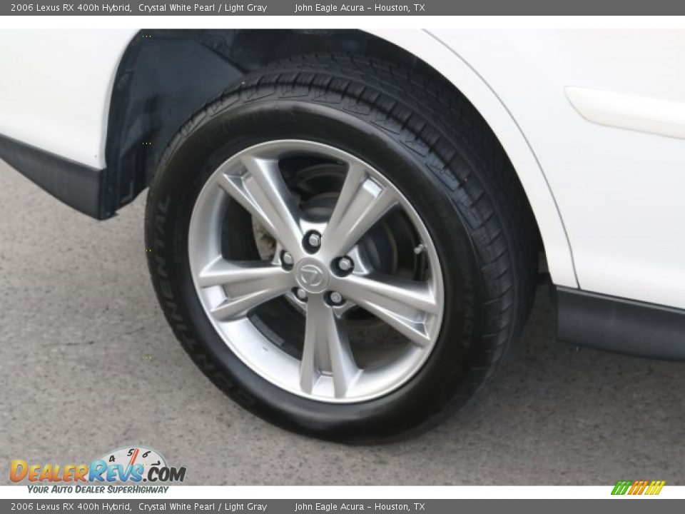 2006 Lexus RX 400h Hybrid Crystal White Pearl / Light Gray Photo #12