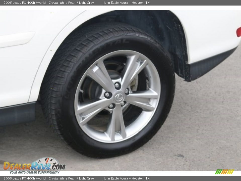 2006 Lexus RX 400h Hybrid Crystal White Pearl / Light Gray Photo #13