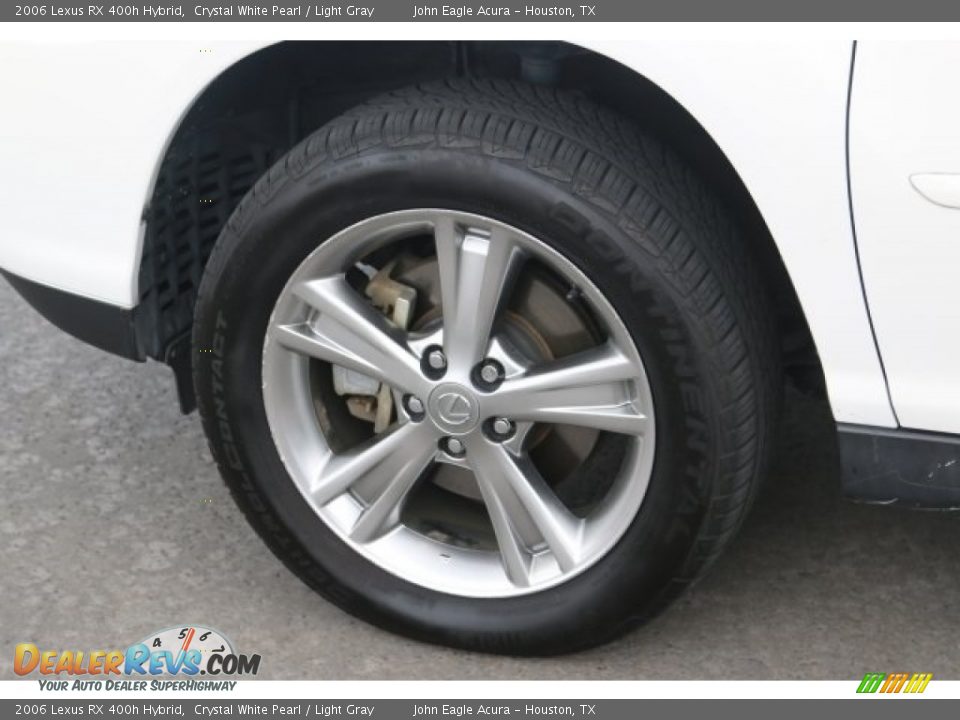 2006 Lexus RX 400h Hybrid Crystal White Pearl / Light Gray Photo #14