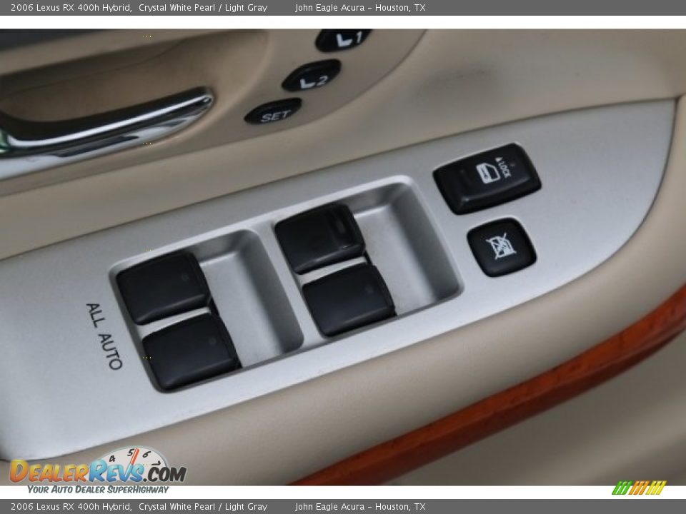 2006 Lexus RX 400h Hybrid Crystal White Pearl / Light Gray Photo #15