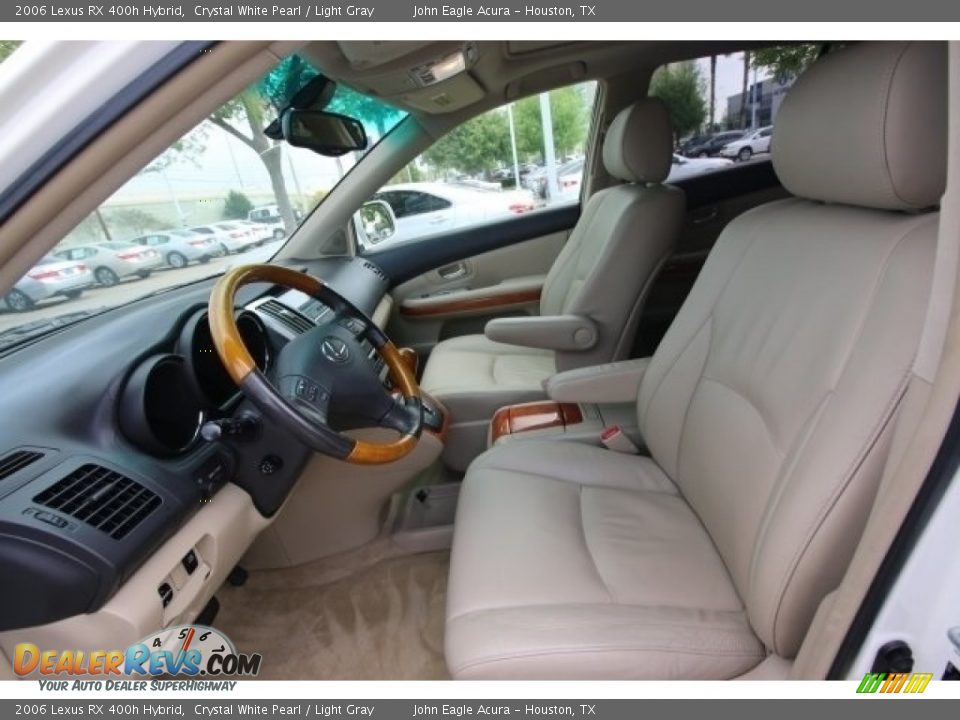 2006 Lexus RX 400h Hybrid Crystal White Pearl / Light Gray Photo #19