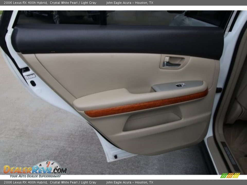 2006 Lexus RX 400h Hybrid Crystal White Pearl / Light Gray Photo #20