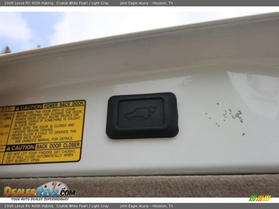 2006 Lexus RX 400h Hybrid Crystal White Pearl / Light Gray Photo #23