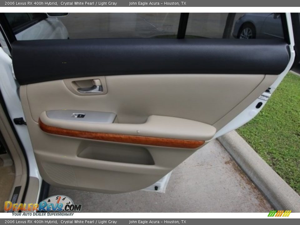 2006 Lexus RX 400h Hybrid Crystal White Pearl / Light Gray Photo #24