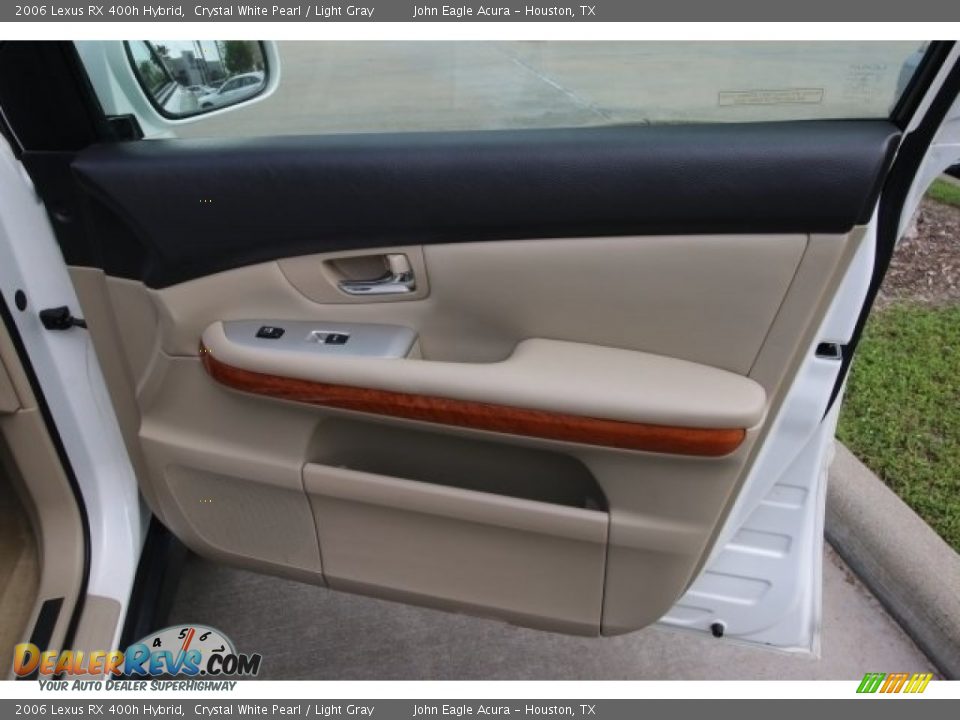 2006 Lexus RX 400h Hybrid Crystal White Pearl / Light Gray Photo #26