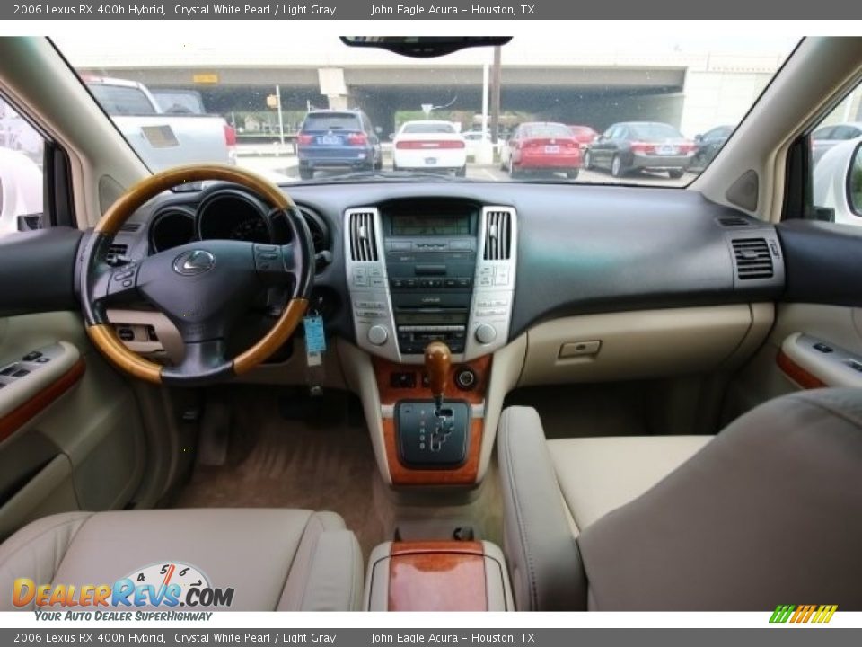 2006 Lexus RX 400h Hybrid Crystal White Pearl / Light Gray Photo #28