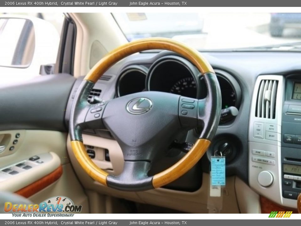 2006 Lexus RX 400h Hybrid Crystal White Pearl / Light Gray Photo #29