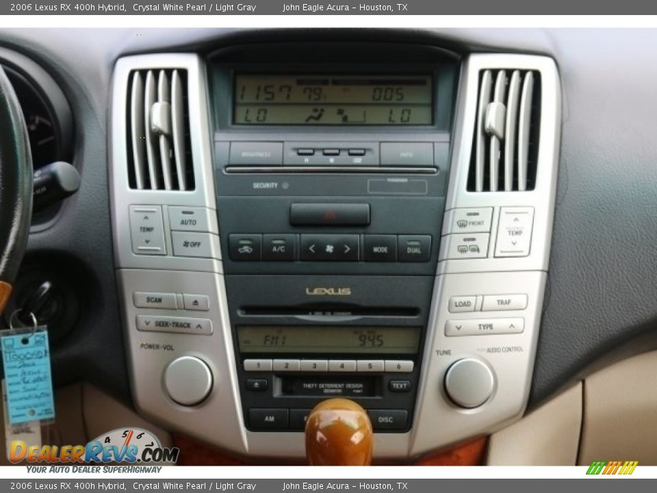 2006 Lexus RX 400h Hybrid Crystal White Pearl / Light Gray Photo #31
