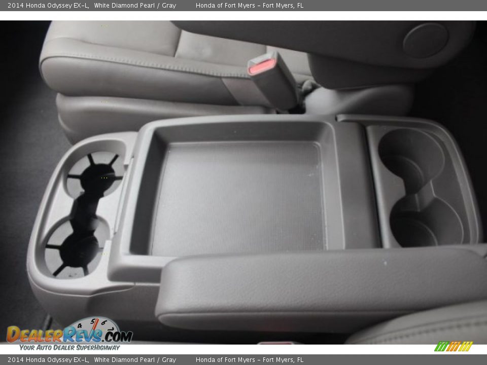 2014 Honda Odyssey EX-L White Diamond Pearl / Gray Photo #27