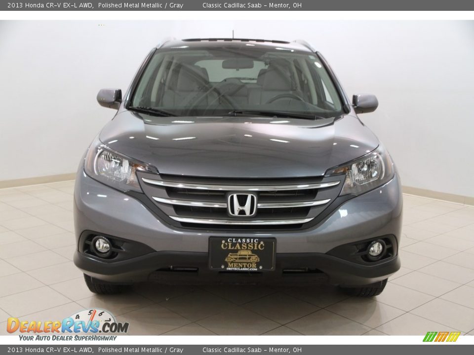 2013 Honda CR-V EX-L AWD Polished Metal Metallic / Gray Photo #2