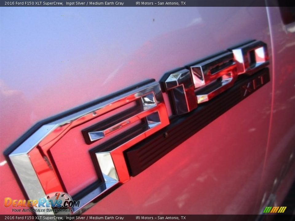 2016 Ford F150 XLT SuperCrew Ingot Silver / Medium Earth Gray Photo #3