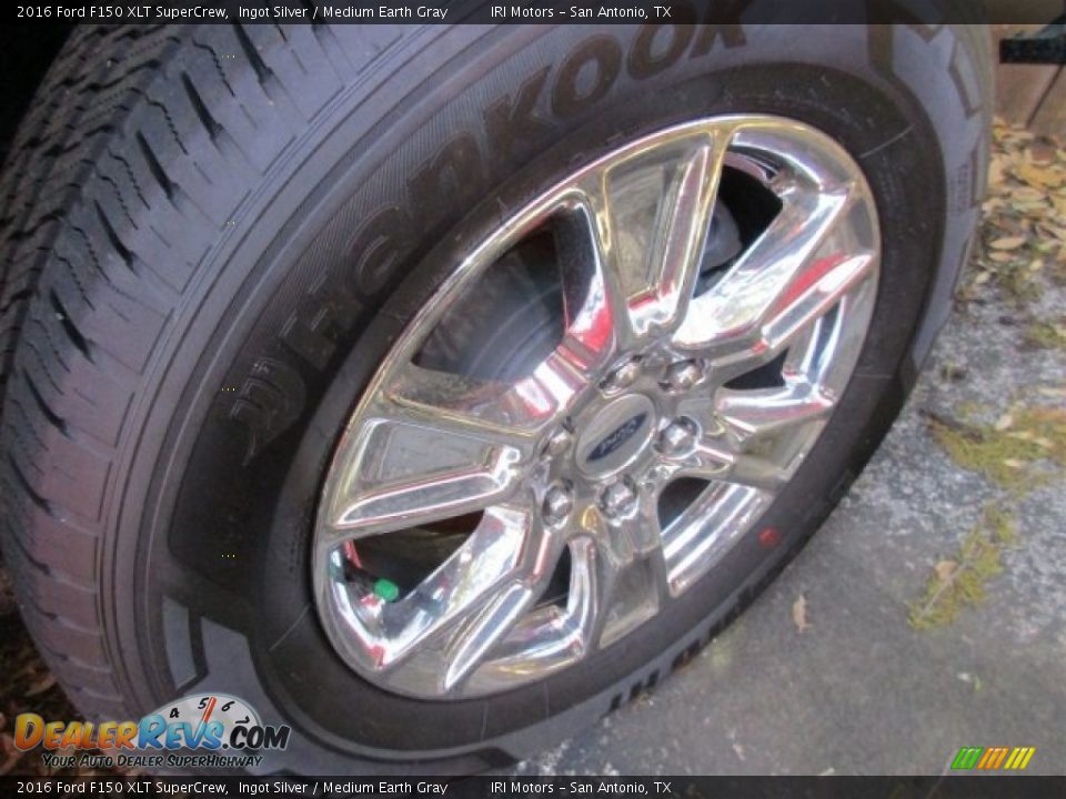 2016 Ford F150 XLT SuperCrew Ingot Silver / Medium Earth Gray Photo #4