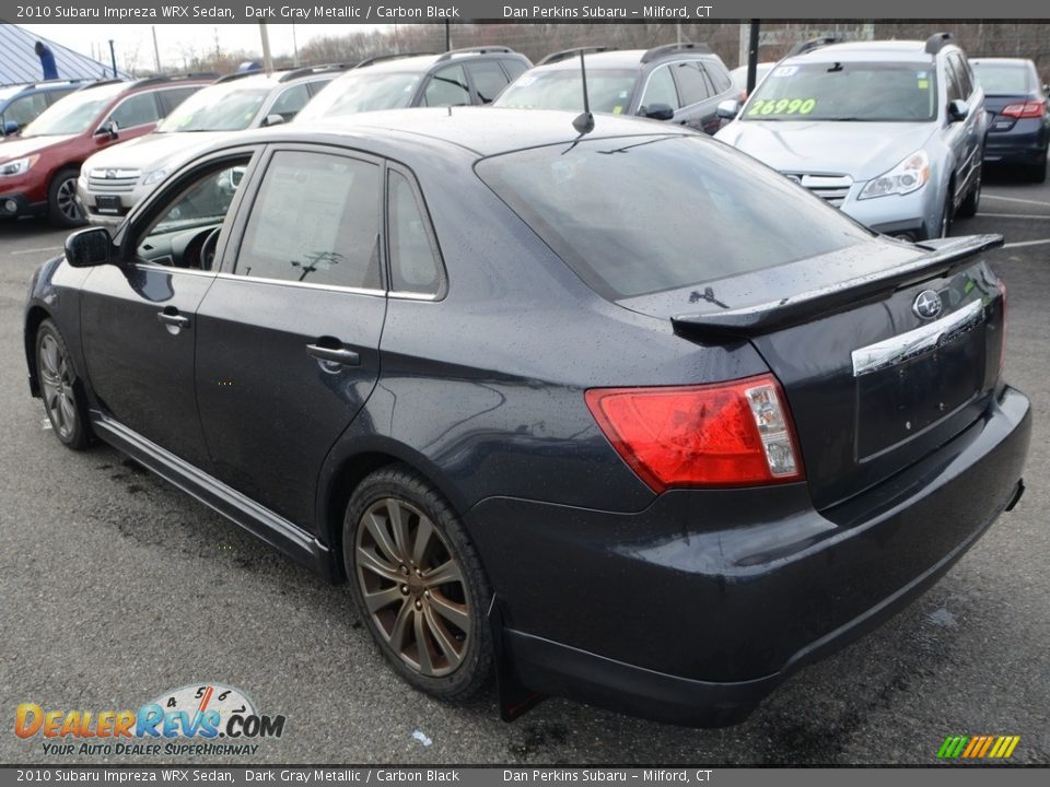2010 Subaru Impreza WRX Sedan Dark Gray Metallic / Carbon Black Photo #8