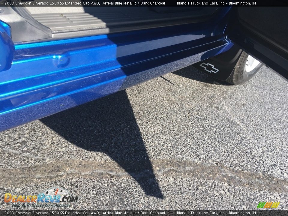 2003 Chevrolet Silverado 1500 SS Extended Cab AWD Arrival Blue Metallic / Dark Charcoal Photo #6