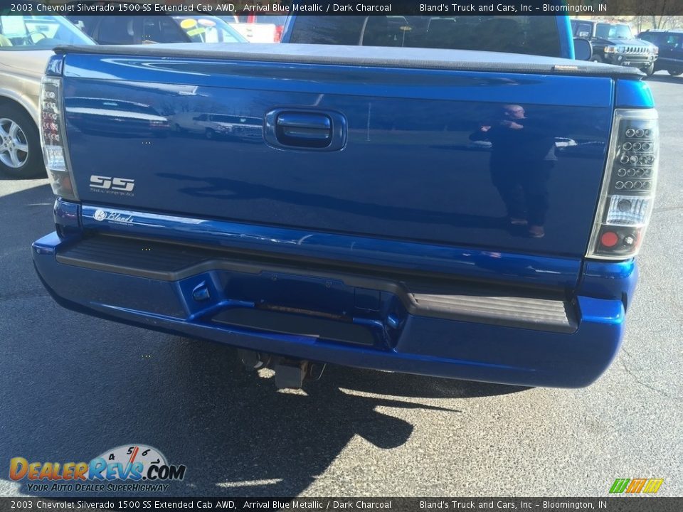 2003 Chevrolet Silverado 1500 SS Extended Cab AWD Arrival Blue Metallic / Dark Charcoal Photo #7
