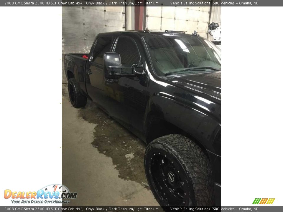 2008 GMC Sierra 2500HD SLT Crew Cab 4x4 Onyx Black / Dark Titanium/Light Titanium Photo #1