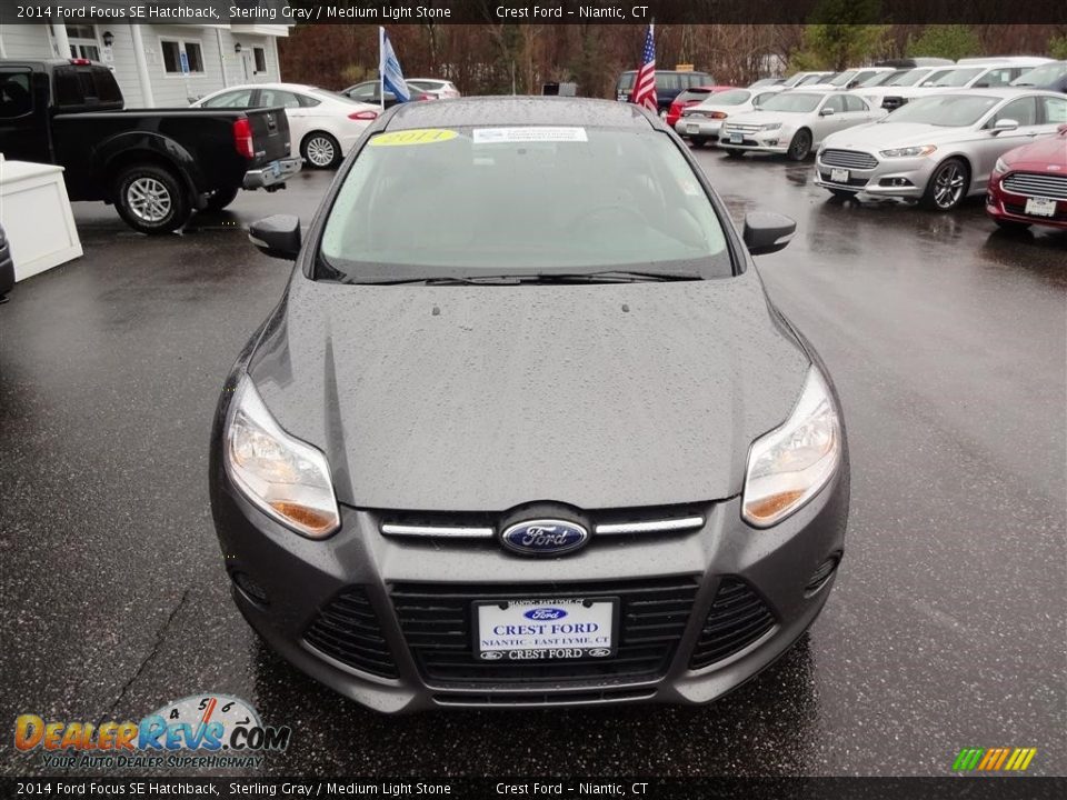 2014 Ford Focus SE Hatchback Sterling Gray / Medium Light Stone Photo #2