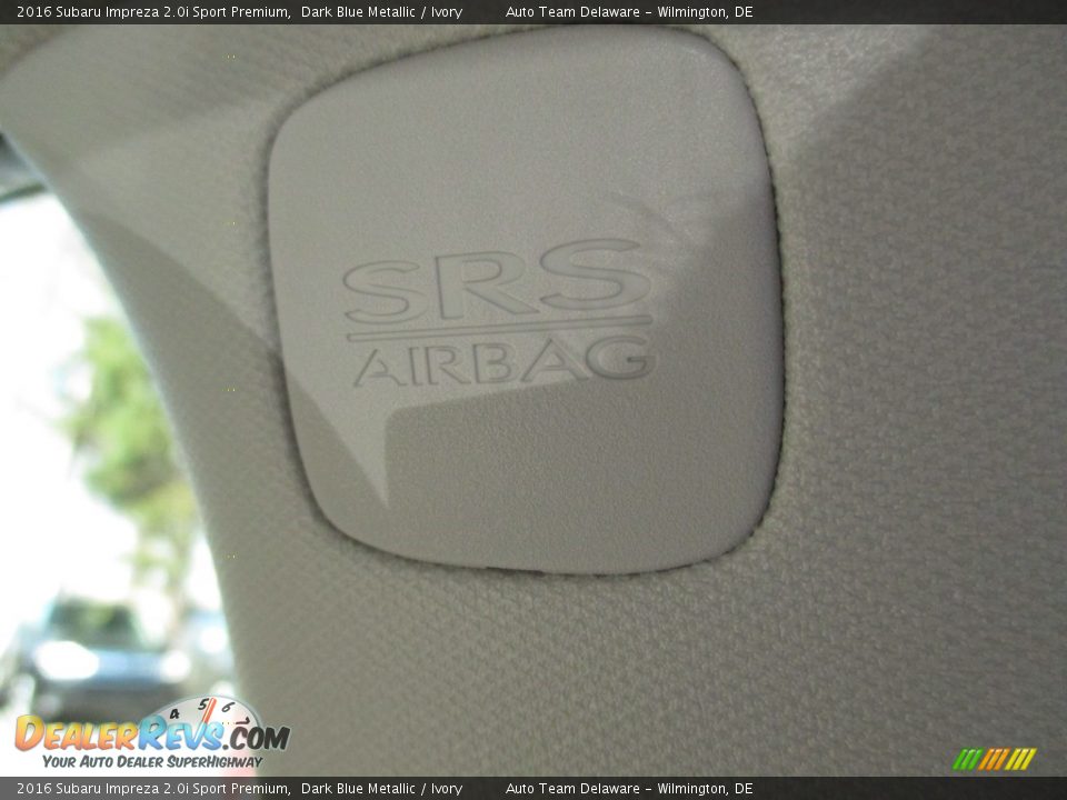 2016 Subaru Impreza 2.0i Sport Premium Dark Blue Metallic / Ivory Photo #31
