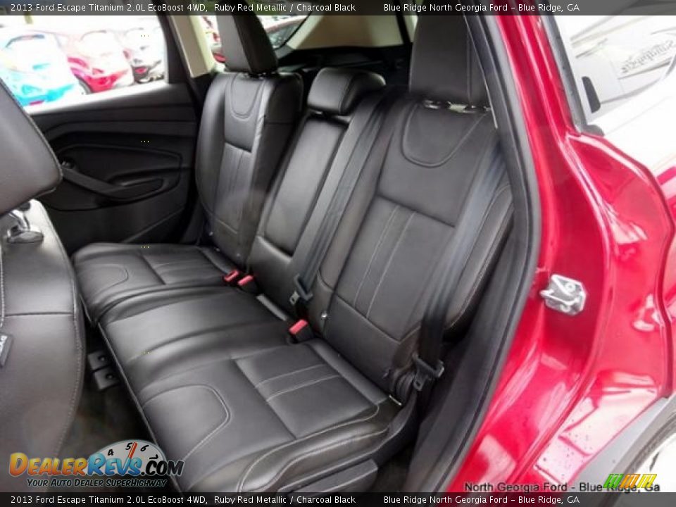 2013 Ford Escape Titanium 2.0L EcoBoost 4WD Ruby Red Metallic / Charcoal Black Photo #14