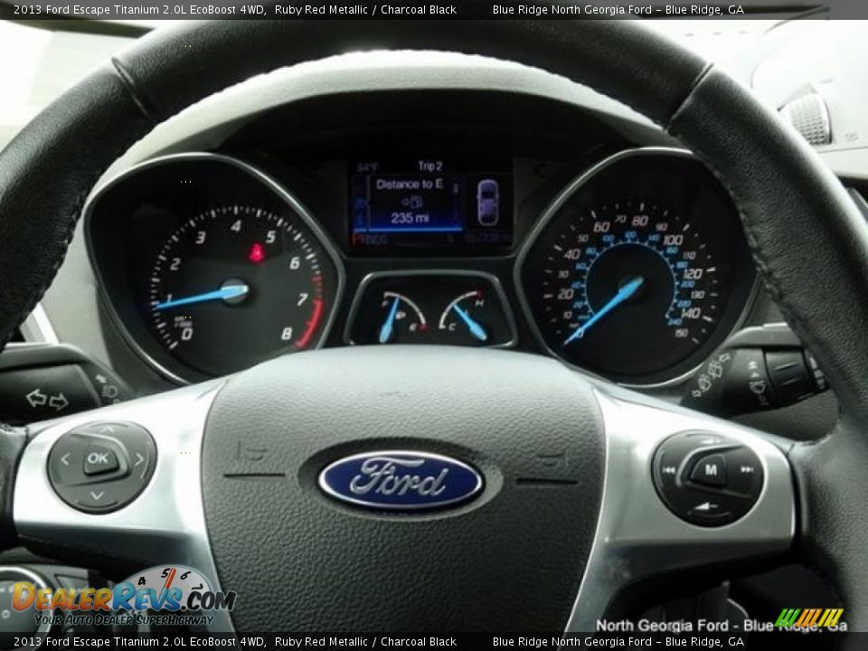 2013 Ford Escape Titanium 2.0L EcoBoost 4WD Ruby Red Metallic / Charcoal Black Photo #20
