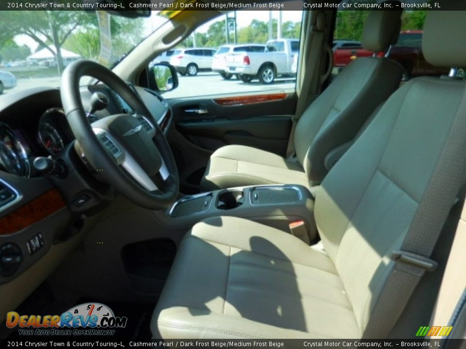 2014 Chrysler Town & Country Touring-L Cashmere Pearl / Dark Frost Beige/Medium Frost Beige Photo #4