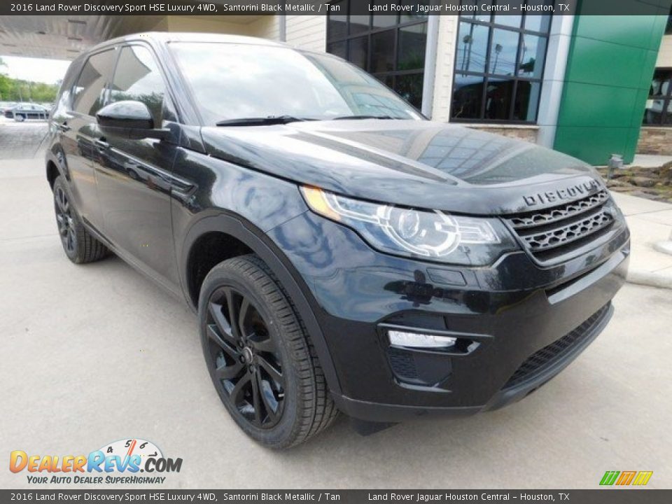2016 Land Rover Discovery Sport HSE Luxury 4WD Santorini Black Metallic / Tan Photo #2