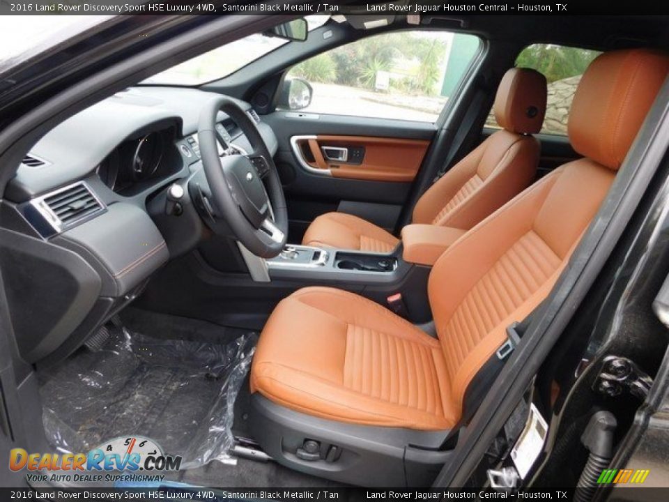 2016 Land Rover Discovery Sport HSE Luxury 4WD Santorini Black Metallic / Tan Photo #3