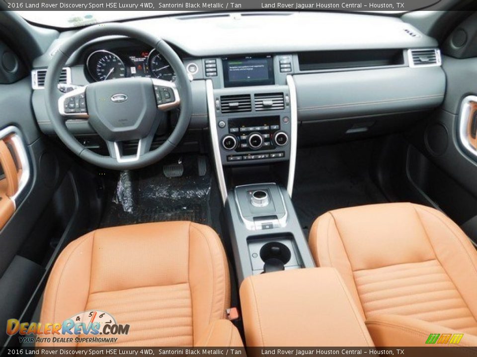 2016 Land Rover Discovery Sport HSE Luxury 4WD Santorini Black Metallic / Tan Photo #4