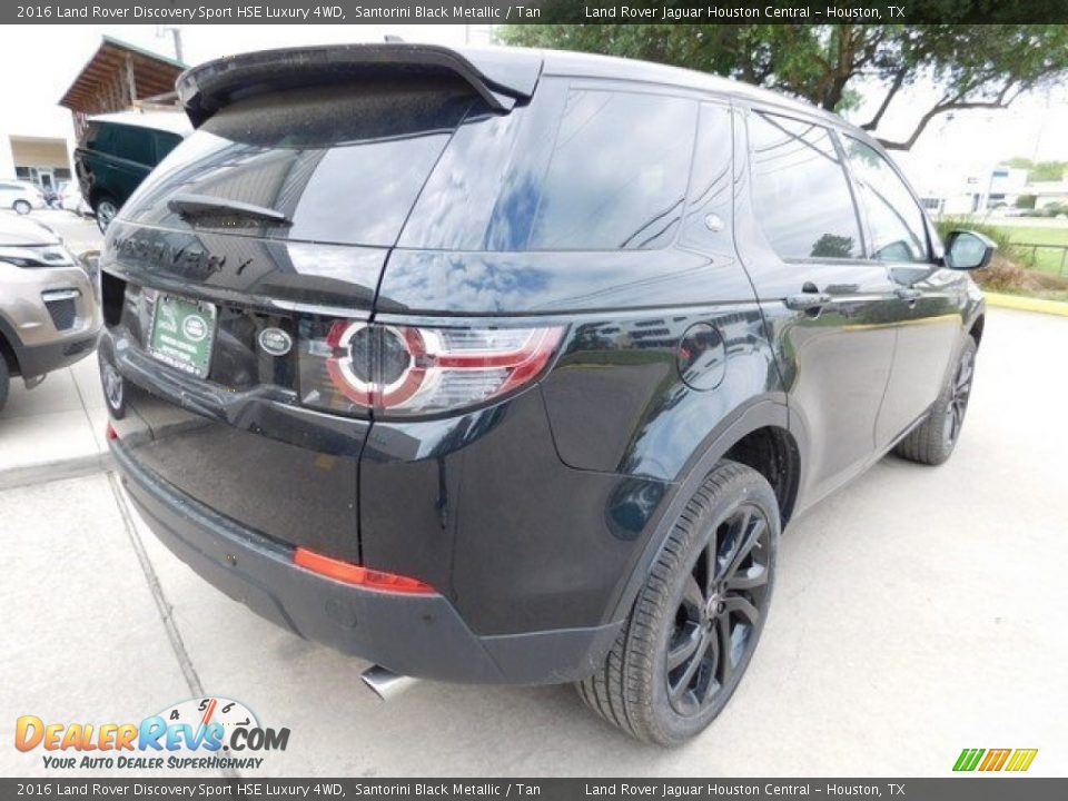 2016 Land Rover Discovery Sport HSE Luxury 4WD Santorini Black Metallic / Tan Photo #7
