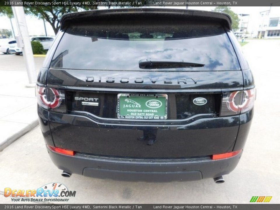 2016 Land Rover Discovery Sport HSE Luxury 4WD Santorini Black Metallic / Tan Photo #8