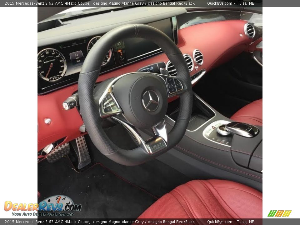 designo Bengal Red/Black Interior - 2015 Mercedes-Benz S 63 AMG 4Matic Coupe Photo #9