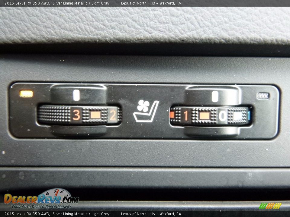 2015 Lexus RX 350 AWD Silver Lining Metallic / Light Gray Photo #18