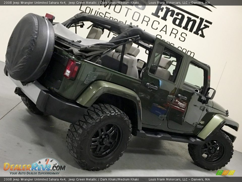 2008 Jeep Wrangler Unlimited Sahara 4x4 Jeep Green Metallic / Dark Khaki/Medium Khaki Photo #5