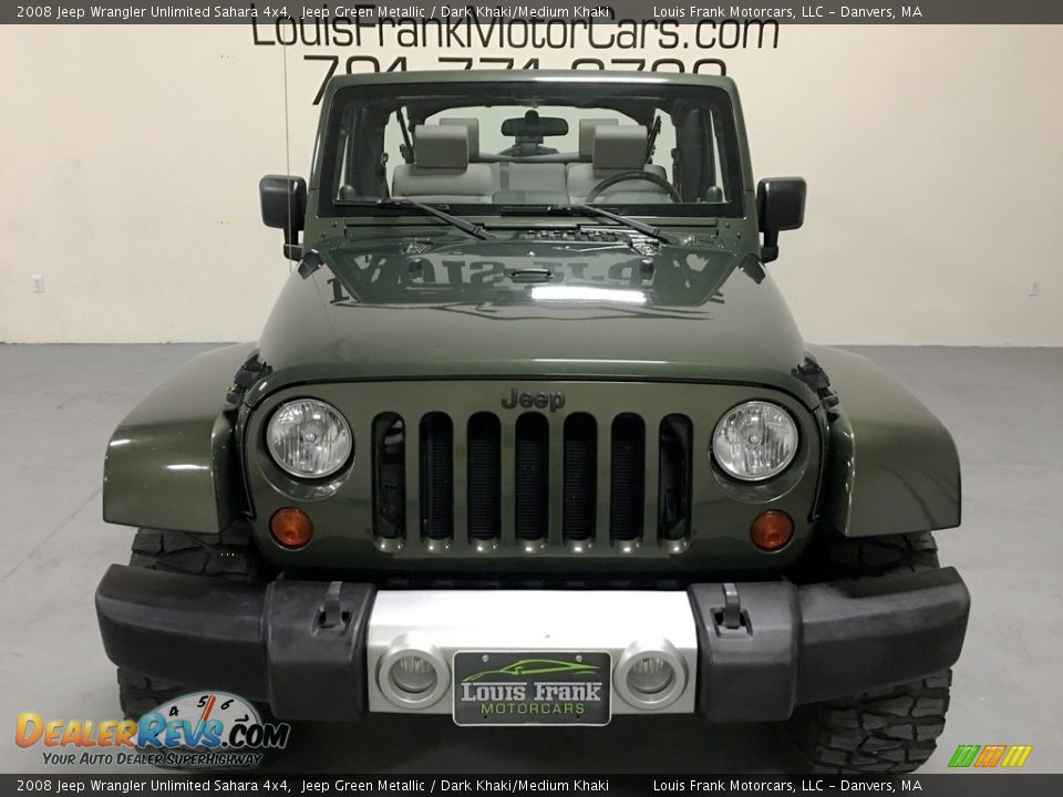 2008 Jeep Wrangler Unlimited Sahara 4x4 Jeep Green Metallic / Dark Khaki/Medium Khaki Photo #7