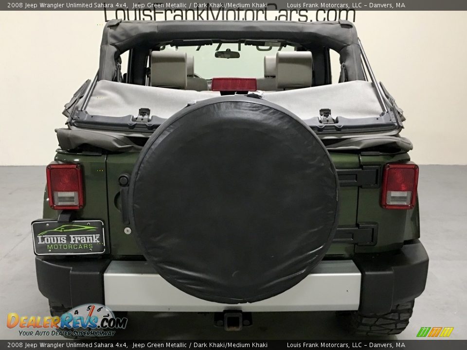 2008 Jeep Wrangler Unlimited Sahara 4x4 Jeep Green Metallic / Dark Khaki/Medium Khaki Photo #8
