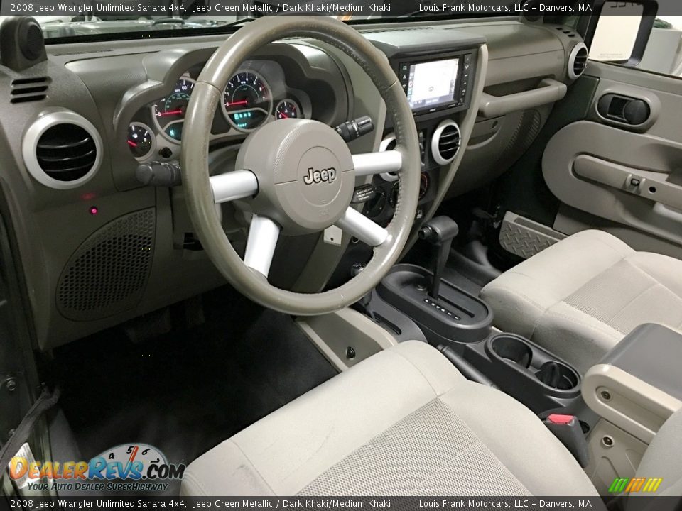 2008 Jeep Wrangler Unlimited Sahara 4x4 Jeep Green Metallic / Dark Khaki/Medium Khaki Photo #9